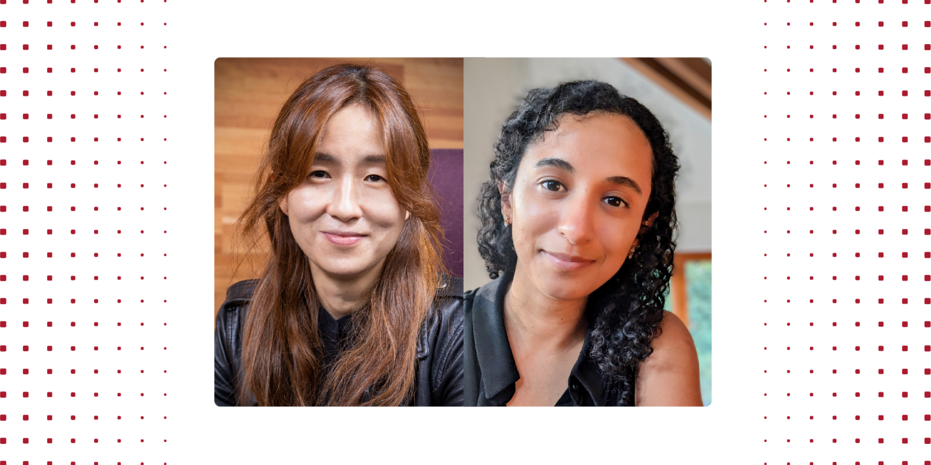 Color portraits of two women.