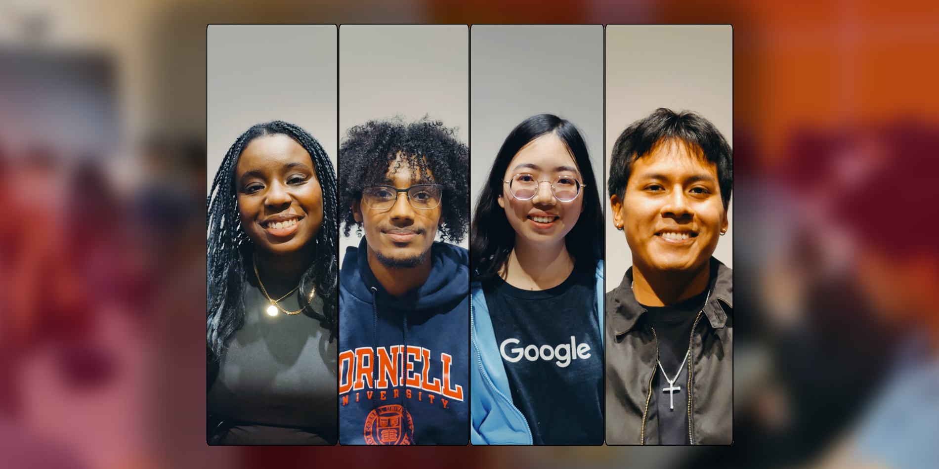 collage of portraits of the four speakers