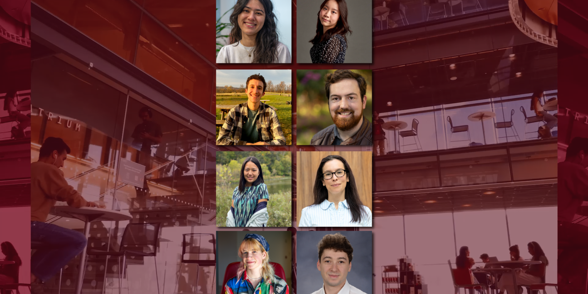 photo collage of students profiled