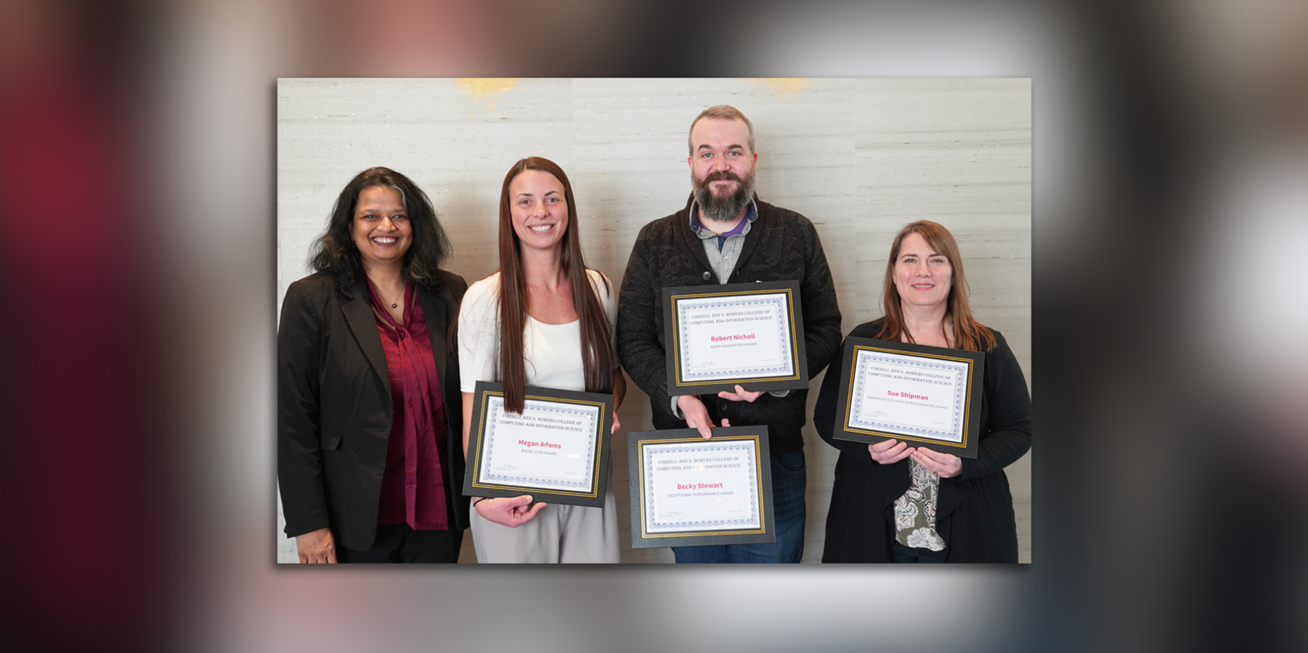 Cornell Bowers CIS honors exceptional staff with inaugural awards