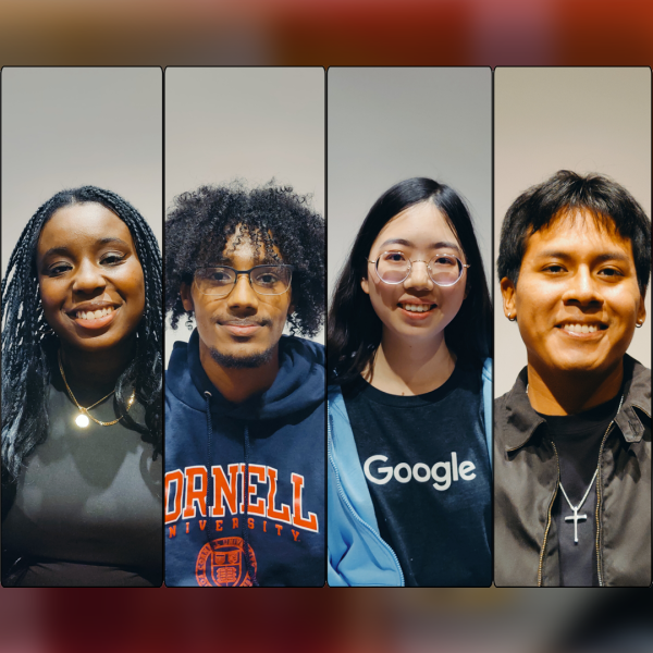 collage of portraits of the four speakers