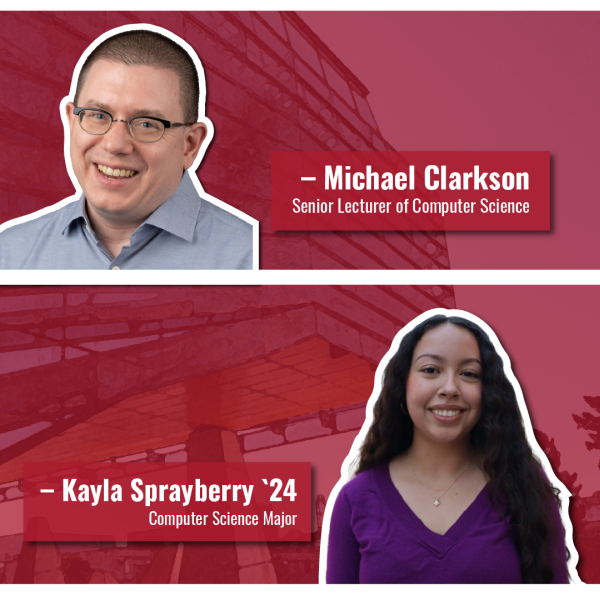 Michael Clarkson and Kayla Sprayberry `24 reflect on first-gen experience