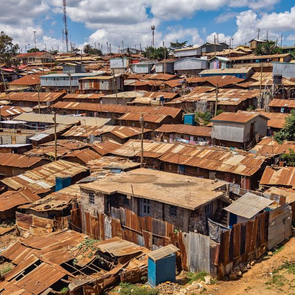 Huts in a small village