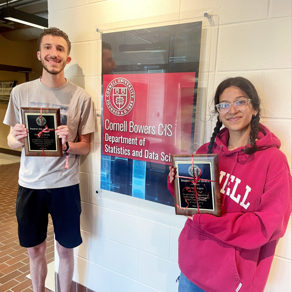 Chopra, Feldstein each receive SDS Student Impact Award