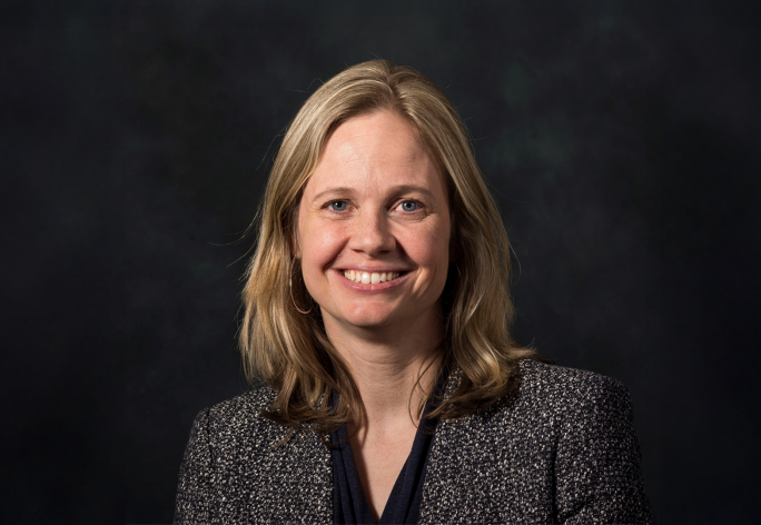 A color photo of Ingrid Jensen